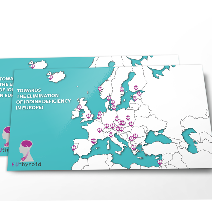 A postcard design for EUthyroid.
