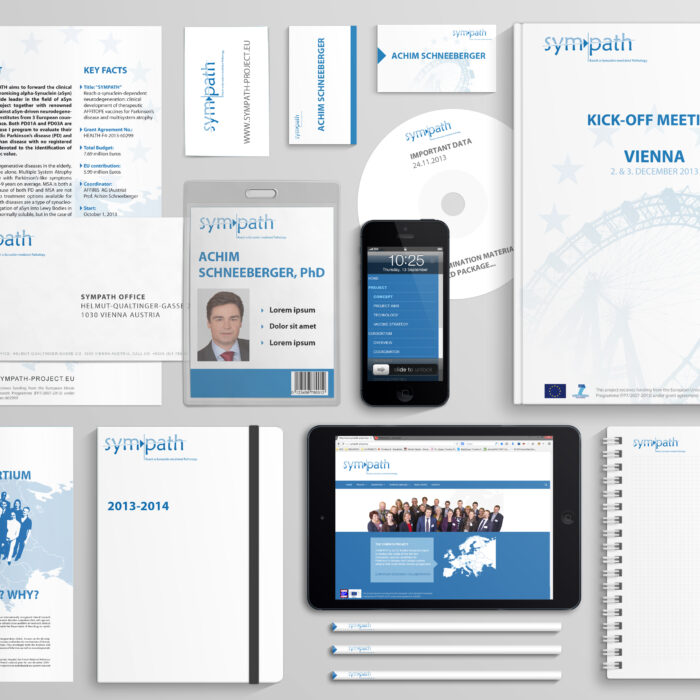 EU project Sympath: logo and branding design